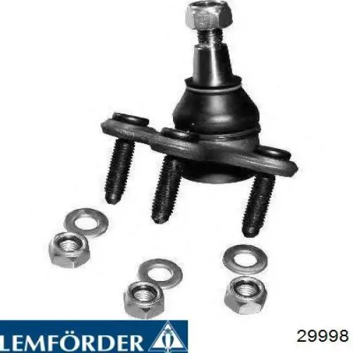 Кульова опора, нижня, ліва Lemforder 29998 ціна, від 21.61 USD