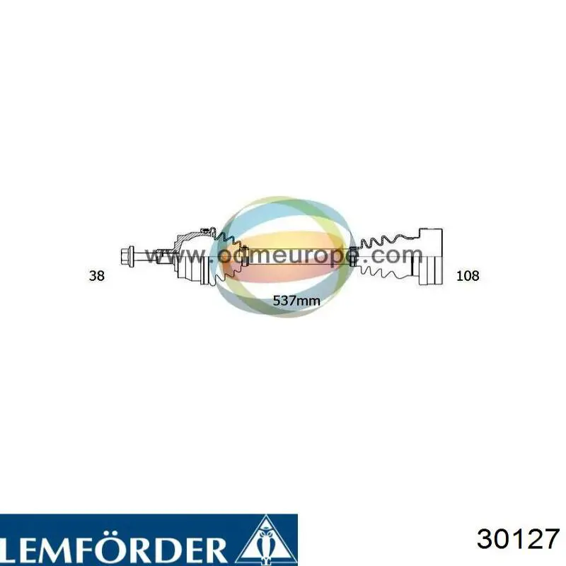 Пильник рульової рейки 30127 Lemforder