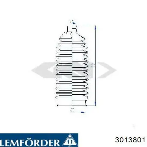 Купити 3013801 Lemforder Пильник тяги