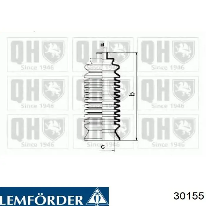 Пильник рульової рейки 30155 Lemforder