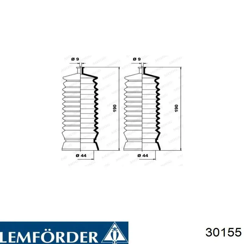 30155 Lemforder Пильник рульової