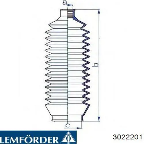 Чохол рульової рейки правий Lemforder 3022201 ціна, від 8.09 USD