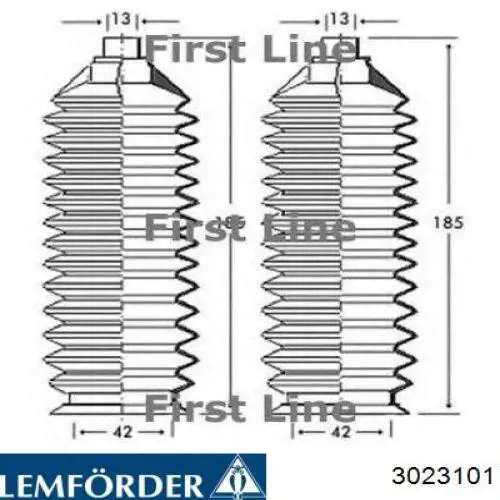 Пильник рульової тяги Lemforder 3023101 ціна, від 6.80 USD