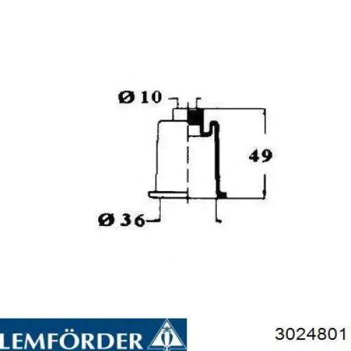 Купити 3024801 Lemforder Пильник рульового механізму/рейки, правий