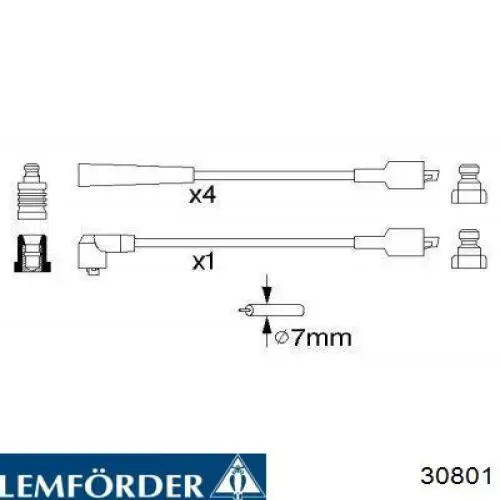 Сайлентблок переднього важеля 30801 Lemforder