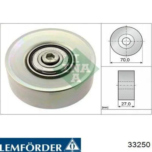Подушка коробки передач 33250 Lemforder