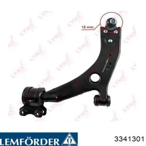 Сайлентблок переднього важеля 3341301 Lemforder