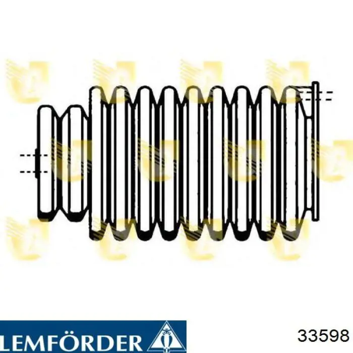 33598 Lemforder пильник рульового механізму/рейки, лівий