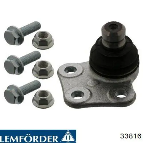 Кульова опора, нижня, права Lemforder 33816 ціна, від 13.15 USD