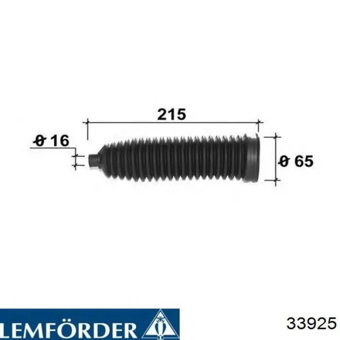 Пильник рульової рейки 33925 Lemforder
