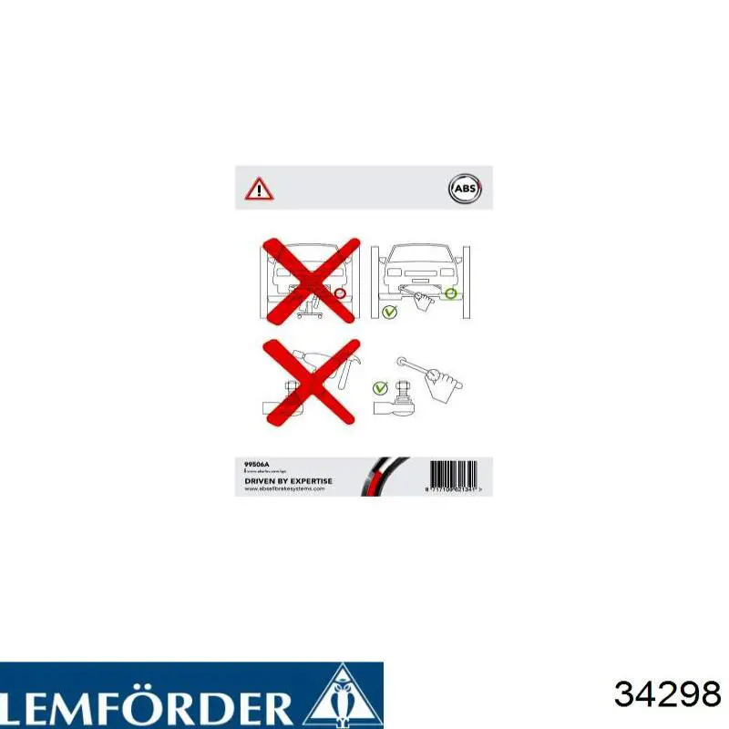 Рульовий наконечник 34298 Lemforder