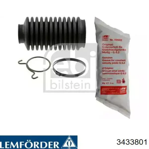 3433801 Lemforder пильник рульового механізму/рейки