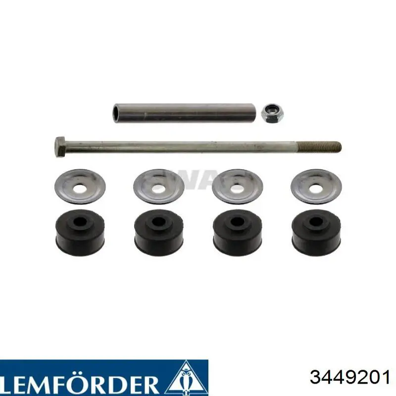 Стійка стабілізатора, переднього, права Lemforder 3449201 ціна, від 12.34 USD