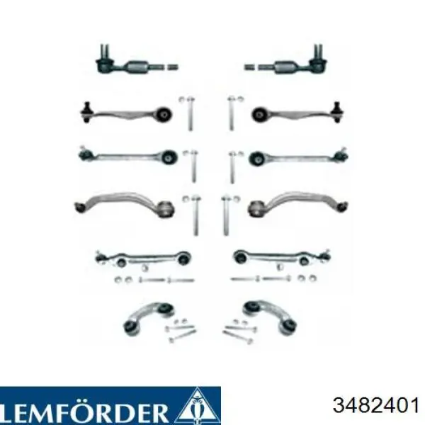 Важіль передньої підвіски нижній, правий Lemforder 3482401 ціна, від 88.09 USD