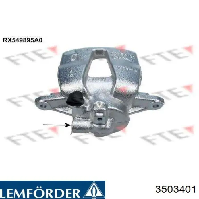 Сайлентблок переднього важеля 3503401 Lemforder