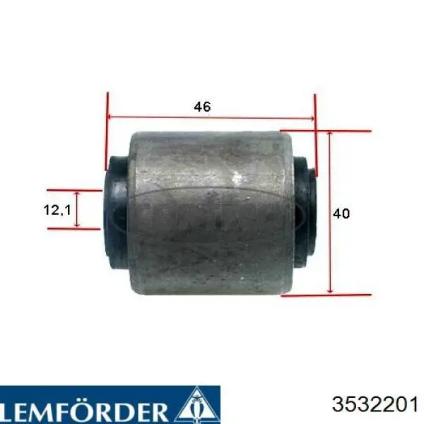 Купити 3532201 Lemforder Сайлентблок передньої підвіски