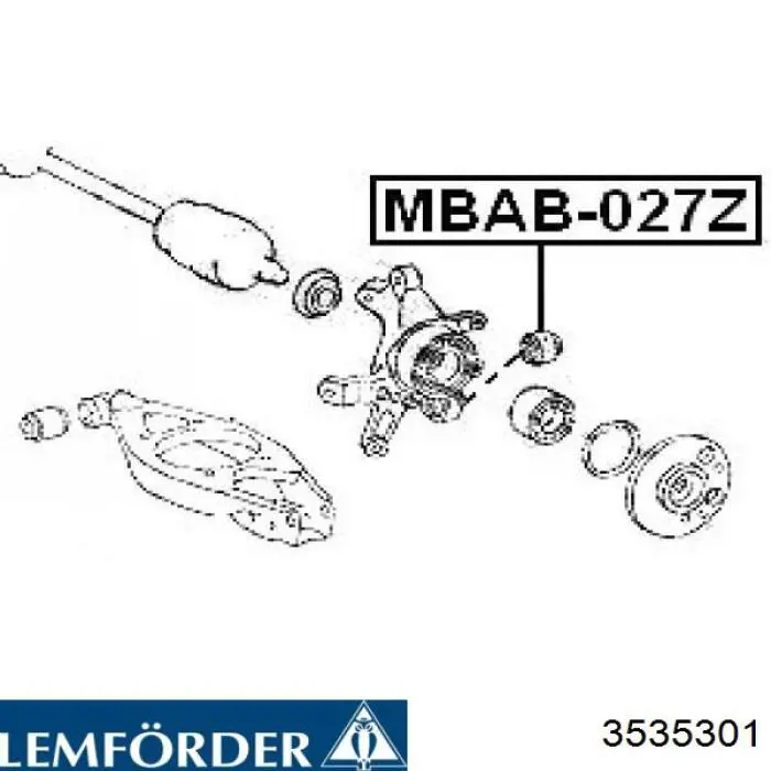 Сайлентблок нижнього важеля передньої підвіски Lemforder 3535301 ціна, від 11.40 USD