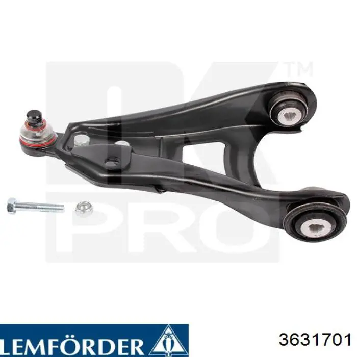 Задній сайлентблок двигуна Lemforder 3631701 ціна, від 7.24 USD