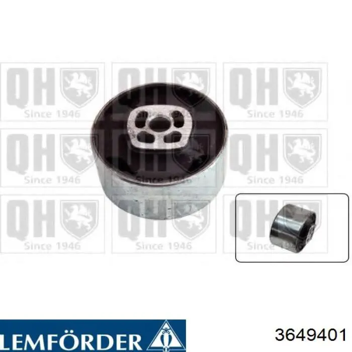 Подушка (опора) двигуна, задня (сайлентблок) Lemforder 3649401 ціна, від 8.48 USD