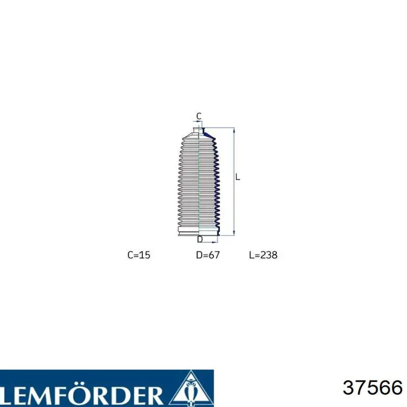37566 Lemforder Пильник рульової