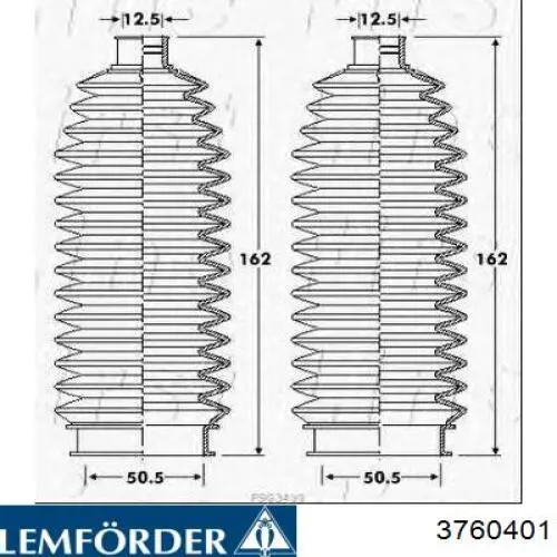 Пильник рульової тяги Lemforder 3760401 ціна, від 7.85 USD