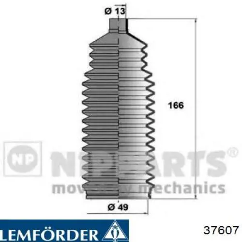 Купити 37607 Lemforder Пильник тяги