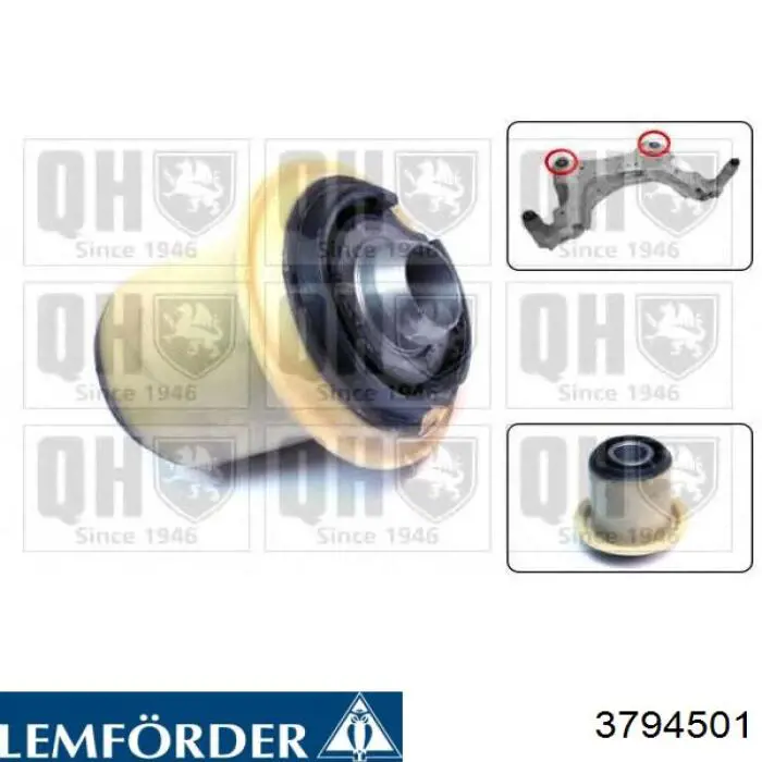 Купити 3794501 Lemforder Сайлентблок задньої балки