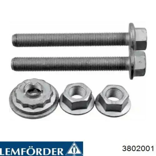 3802001 Lemforder Болт переднього важеля, повний комплект