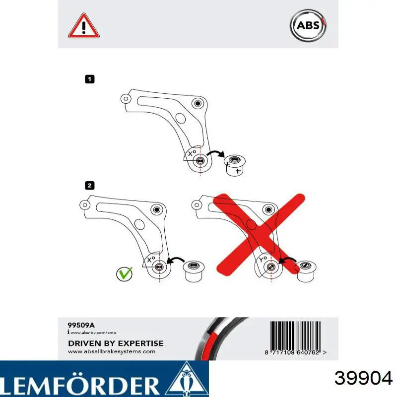 Комплект болтів задньої підвіски 39904 Lemforder