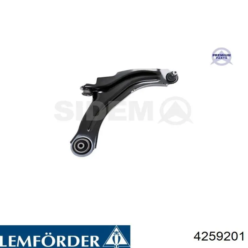Важіль передньої підвіски нижній, правий Lemforder 4259201 ціна, від 45.83 USD