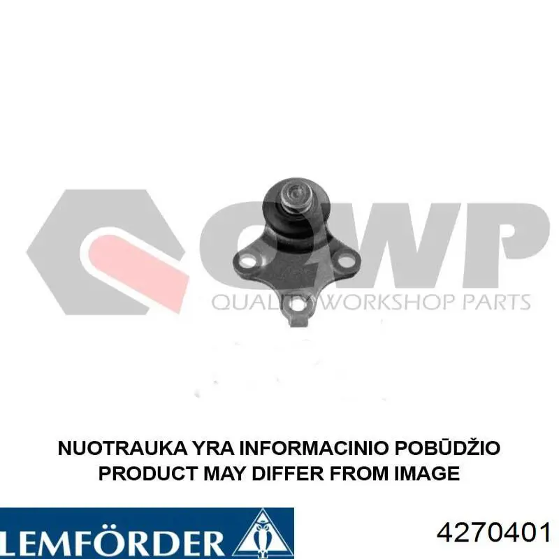 Кульова опора, нижня Lemforder 4270401 ціна, від 14.54 USD