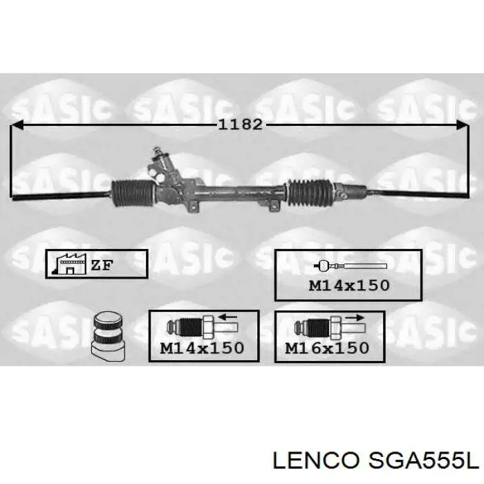 SGA555L Lenco рейка рульова