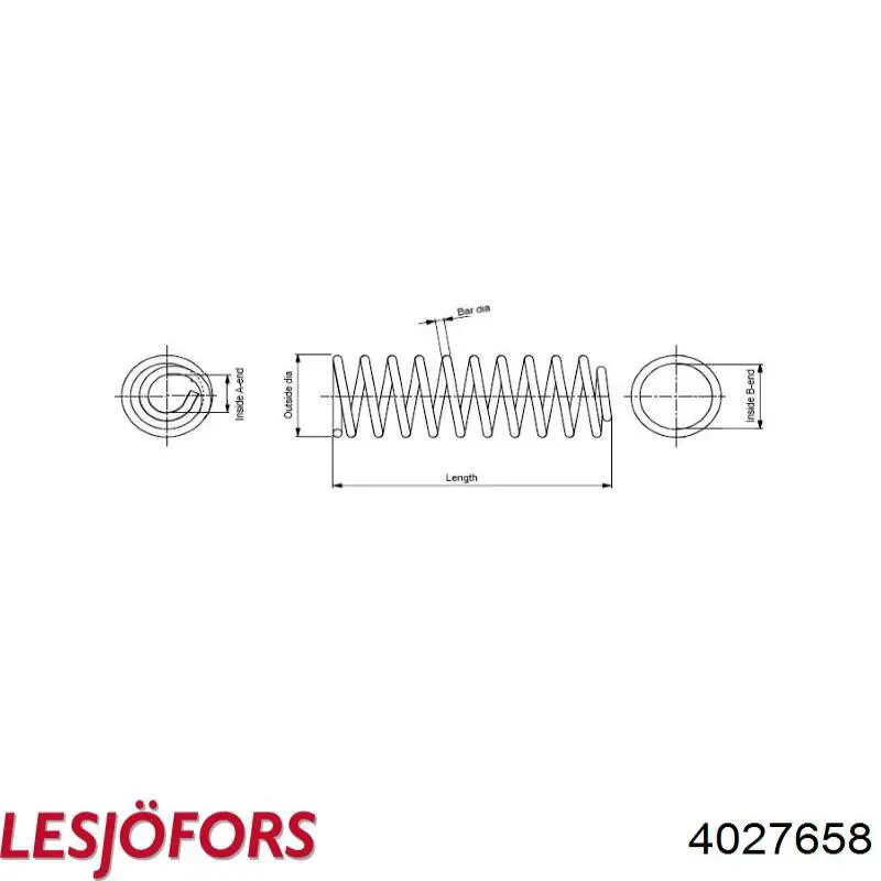 Пружина передня Ford 5030762 ціна, від 70.53 USD