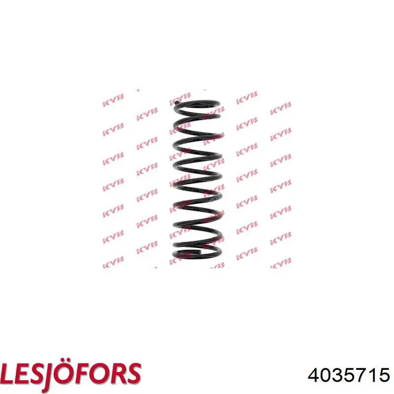 4035715 Lesjofors Пружина амортизатора передняя