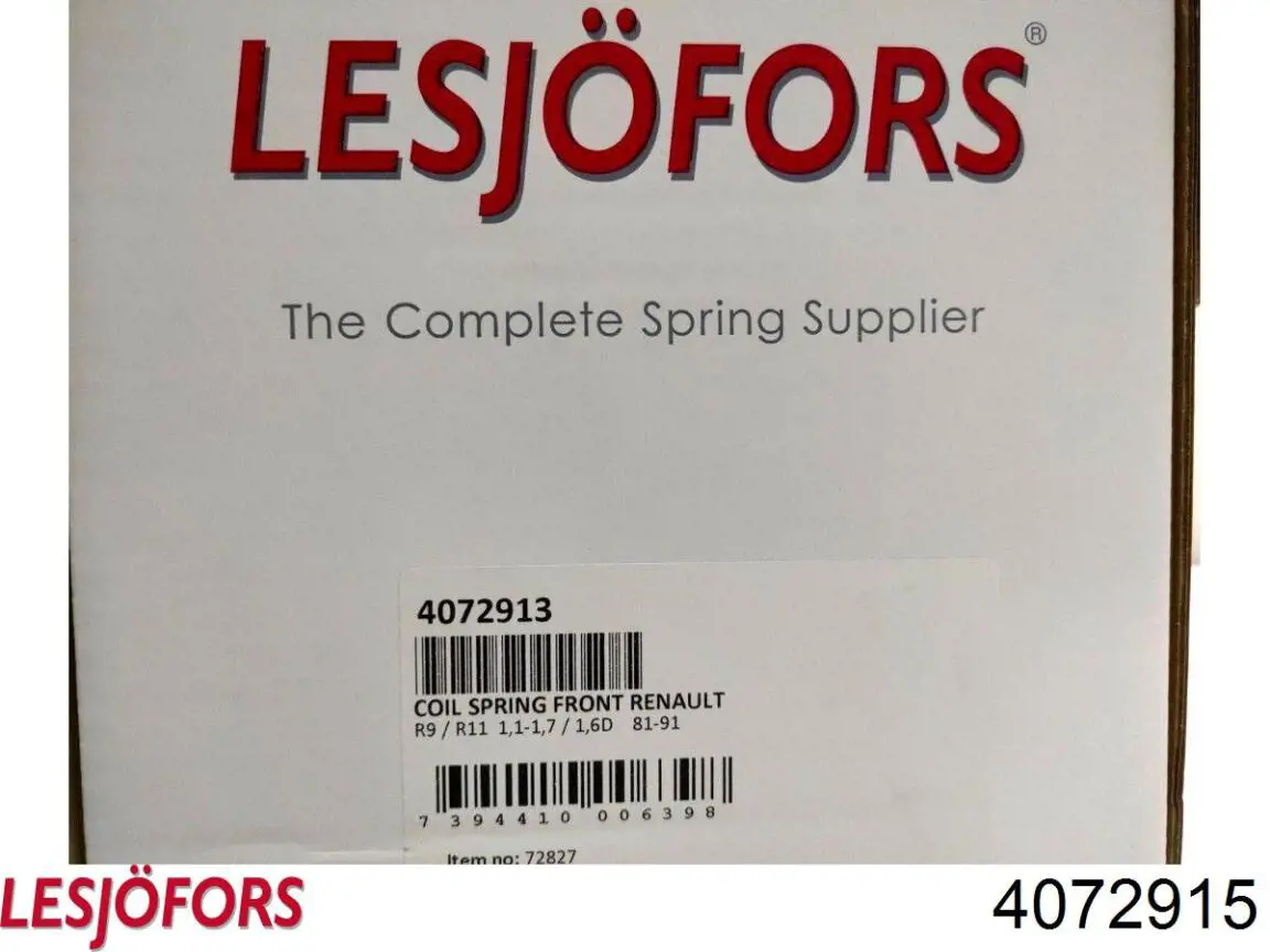 Пружина передня Lesjofors 4072915 ціна, від 28.27 USD