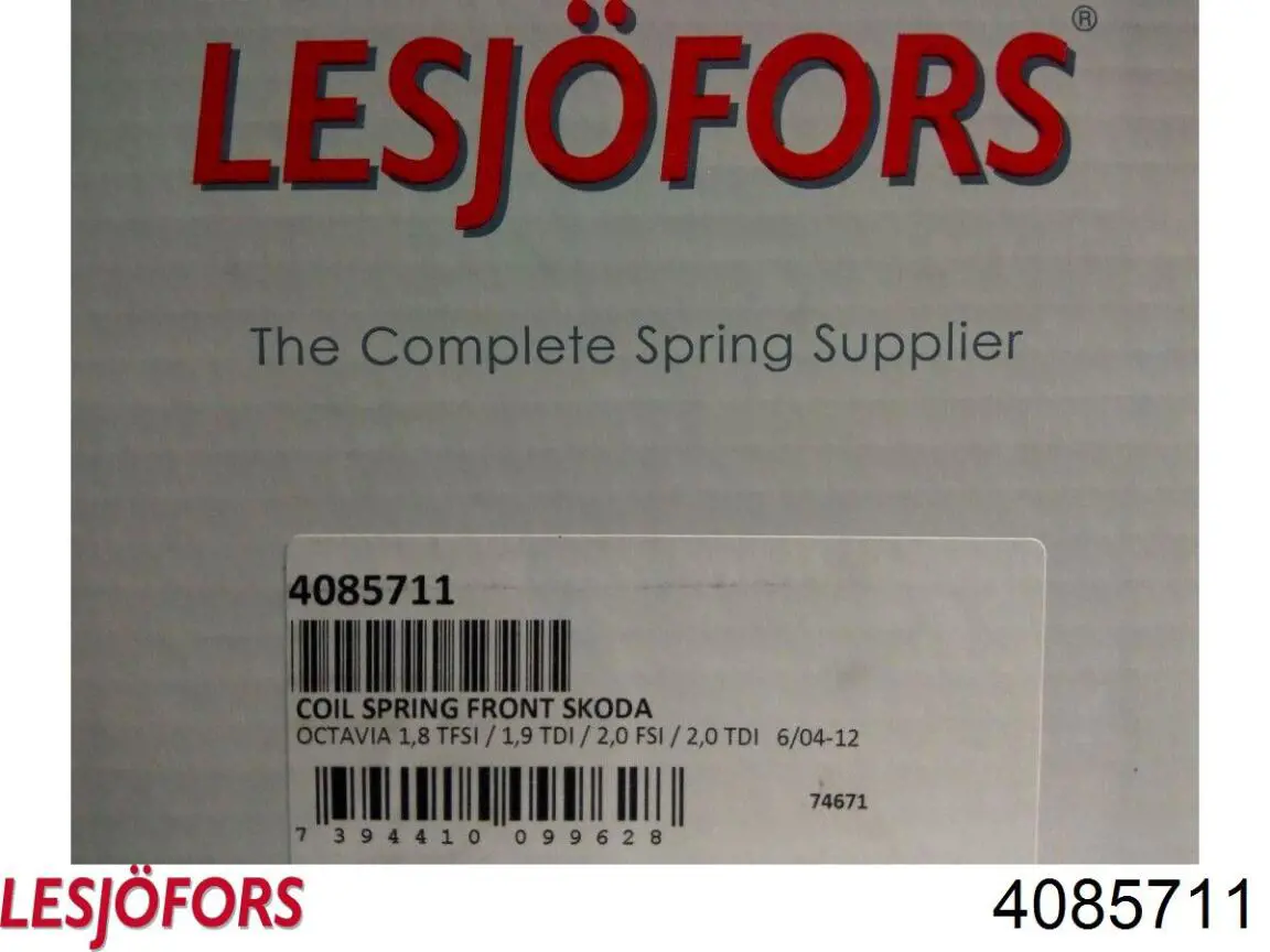 Пружина передня 4085711 Lesjofors