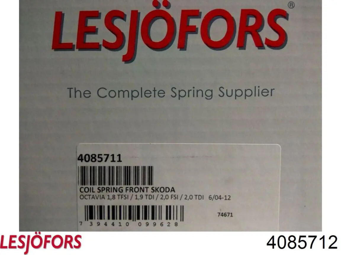 Пружина передня Lesjofors 4085712 ціна, від 19.88 USD