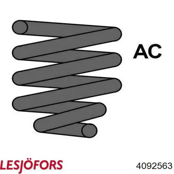 Пружина передня Lesjofors 4092563 ціна, від 30.41 USD