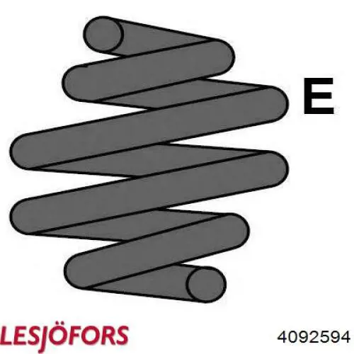 Пружина передня Lesjofors 4092594 ціна, від 28.11 USD