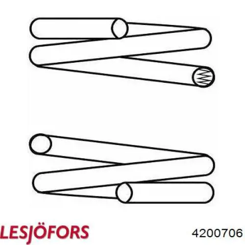 Купити 4200706 Lesjofors Задні пружини