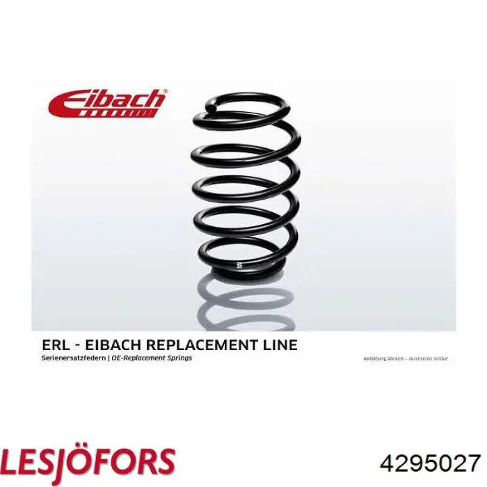 Пружина задня Lesjofors 4295027 ціна, від 43.25 USD