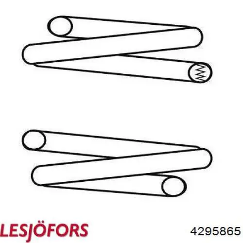 Пружина задня Lesjofors 4295865 ціна, від 48.45 USD