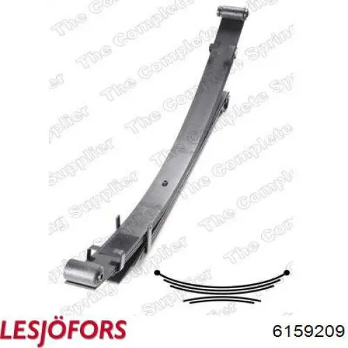 Купити 6159209 Lesjofors Ресори задні (пружини задньої підвіски)