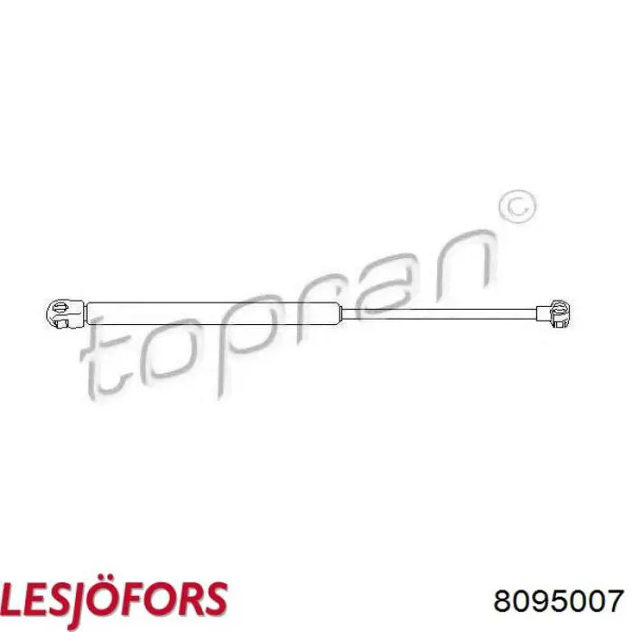 Амортизатор капота газовий Lesjofors 8095007 ціна, від 8.77 USD