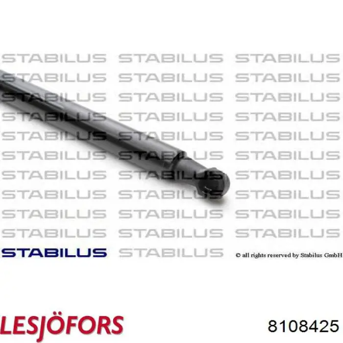 STA2561WJ Stabilus амортизатор кришки багажника/ двері 3/5-ї задньої