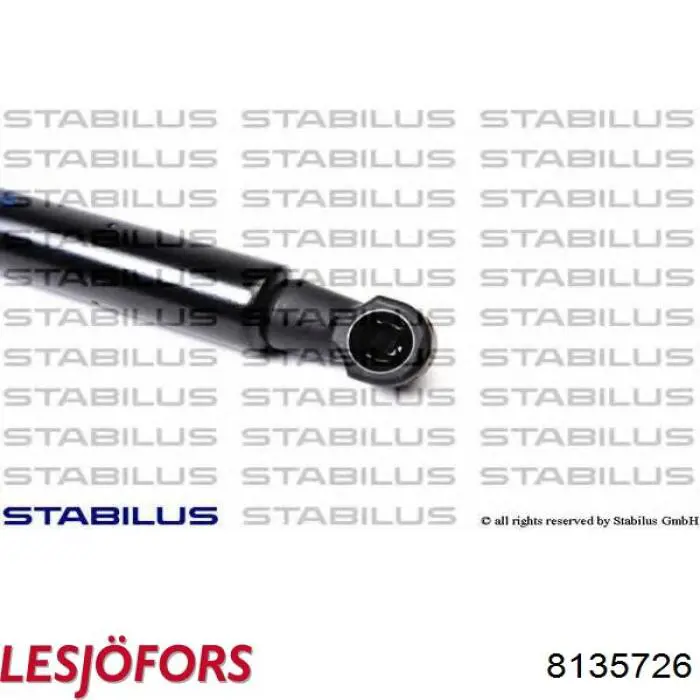 8135726 Lesjofors Амортизатор кришки багажника / двері 3/5-ї задньої
