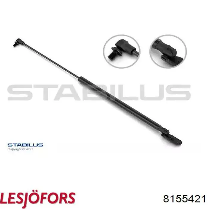 Купити 8155421 Lesjofors Амортизатор двері багажника