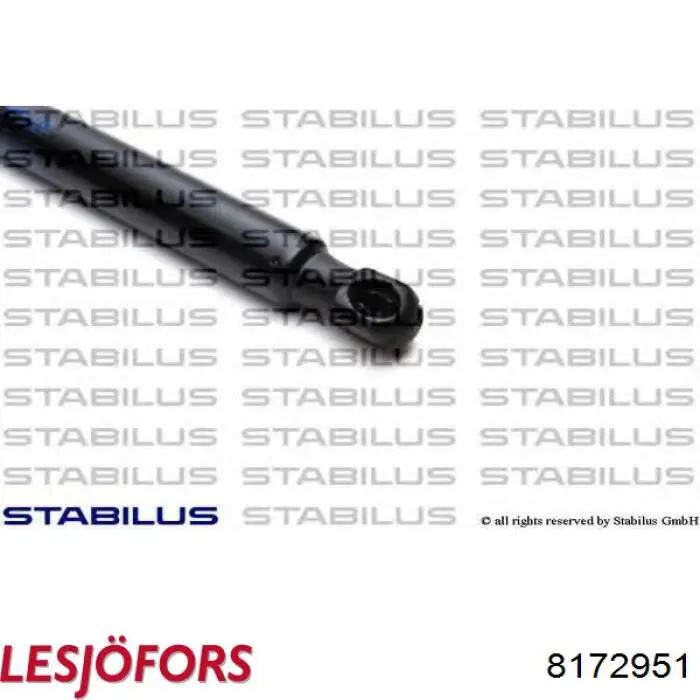 8172951 Lesjofors Амортизатор кришки багажника / двері 3/5-ї задньої