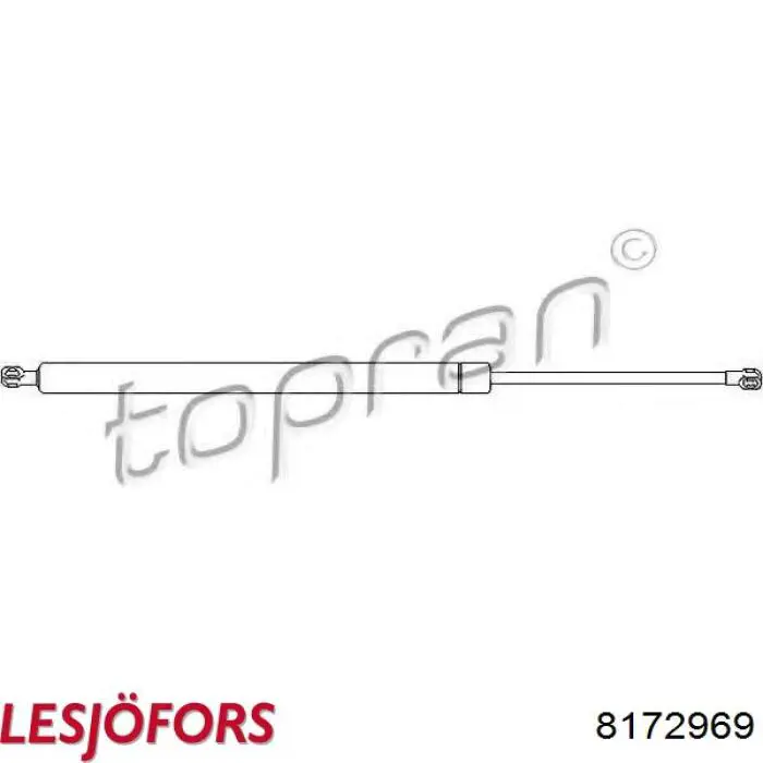 Купити 8172969 Lesjofors Амортизатор скла задніх, 3/5-ї двері (ляди)