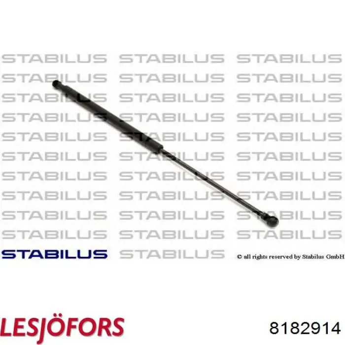 Амортизатор двері задньої Lesjofors 8182914 ціна, від 10.05 USD